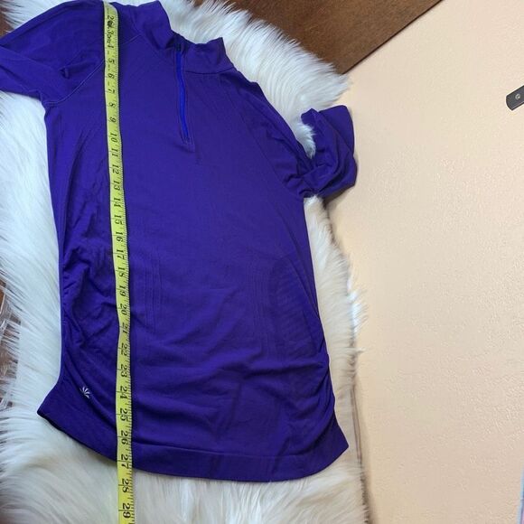 Athleta Purple 1/4 Zip Running Pullover Shirt Size Large - Picture 10 of 11